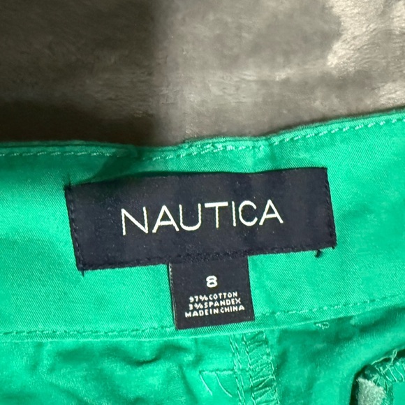 Nautica Cotton Blend Green Chinos - Picture 6 of 9